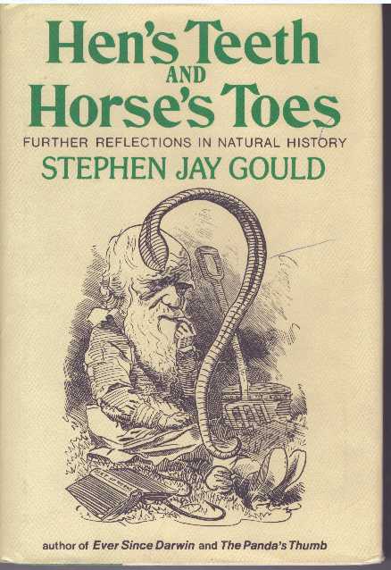 Item #10737 HEN'S TEETH & HORSE'S TOES.; Further Reflections in Natural History. Stephen Jay Gould.