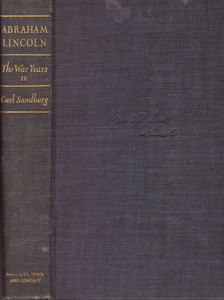 ABRAHAM LINCOLN.; The War Years. - Four Volumes