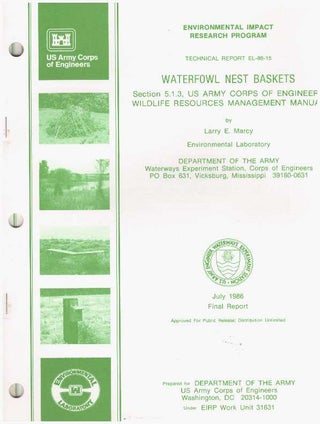 Item #15758 ENVIRONMENTAL IMPACT RESEARCH PROGRAMS.; Four Reports. U S. Army Corps of Engineers