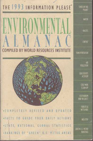 Item #16117 ENVIRONMENTAL ALMANAC.; Compiled. World Resources Institute.