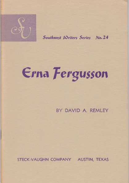 Item #19234 ERNA FERGUSSON. David A. Remley.