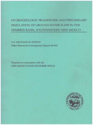 Item #23220 HYDROGEOLOGIC FRAMEWORK AND PRELIMINARY SIMULATION OF GROUND-WATER FLOW IN THE...