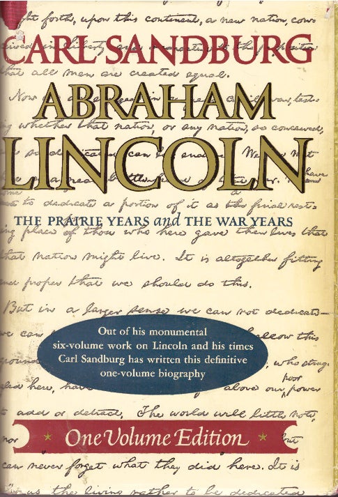 Item #29667 ABRAHAM LINCOLN.; The Prairie Years and the War Years. Carl Sandburg.