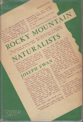 Item #30826 ROCKY MOUNTAIN NATURALISTS. Joseph Ewan
