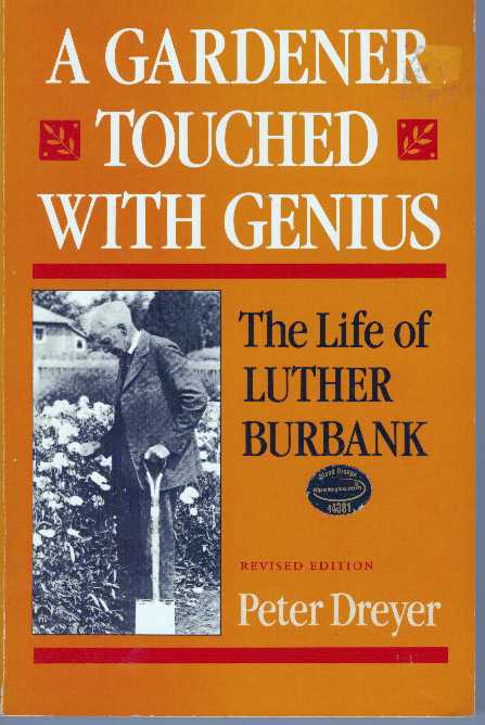Item #31123 A GARDENER TOUCHED WITH GENIUS; The Life of Luther Burbank. Peter Dreyer.