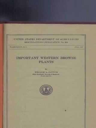 IMPORTANT WESTERN BROWSE PLANTS.
