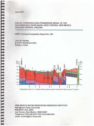 Item #31698 DIGITAL HYDROGEOLOGIC-FRAMEWORK MODEL OF THE SAN FRANCISCO RIVER BASIN, WEST-CENTRAL...