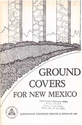 Item #31797 GROUND COVERS FOR NEW MEXICO. Joseph V. Enzie