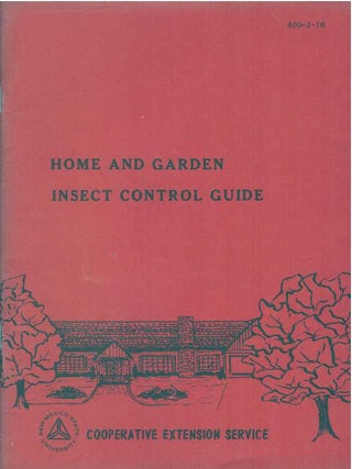 Item #31812 HOME AND GARDEN INSECT CONTROL GUIDE. John J. Durkin, Extension Entomologist
